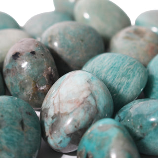 Amazonite with Smoky Quartz Tumbled Stones from Stonebridge Imports