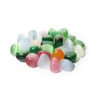 Cat's Eye Tumbled Stones (Synthetic) Medium from Stonebridge Imports