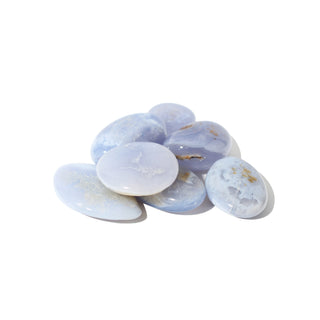 Blue Chalcedony Tumbled Stones Large from Stonebridge Imports