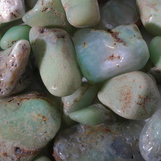 Chrysoprase A Tumbled Stones - Semi-Polished    from Stonebridge Imports