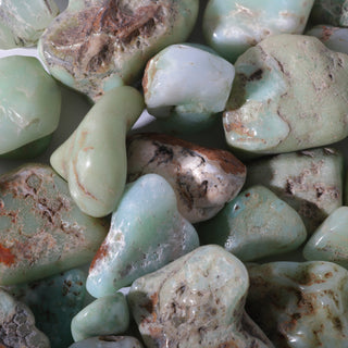 Chrysoprase A Tumbled Stones - Semi-Polished    from Stonebridge Imports