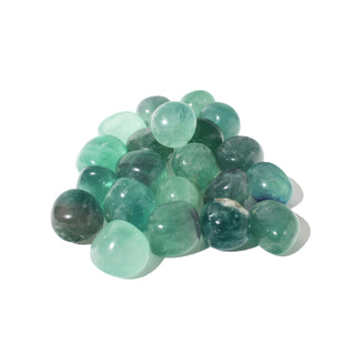 Green Fluorite A Tumbled Stones Large from Stonebridge Imports