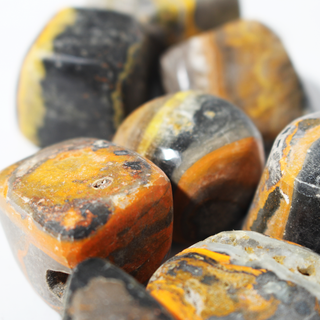 Bumble Bee Jasper Tumbled Stones from Stonebridge Imports