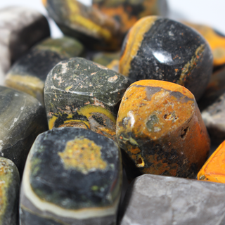Bumble Bee Jasper Tumbled Stones from Stonebridge Imports