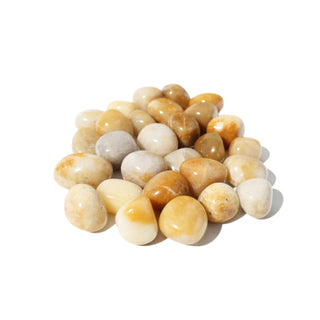 Yellow Jade Tumbled Stones Large from Stonebridge Imports