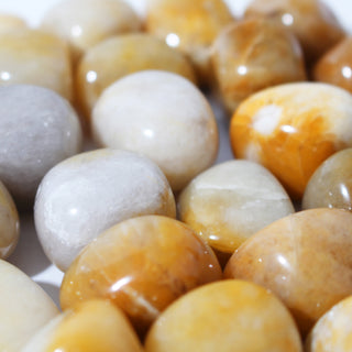 Yellow Jade Tumbled Stones from Stonebridge Imports