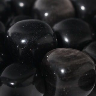 Obsidian Silver Sheen Tumbled Stones from Stonebridge Imports