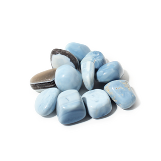 Blue Opal Tumbled Stones - India Medium from Stonebridge Imports