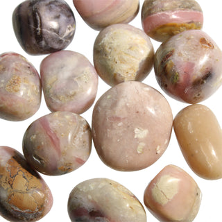 Pink Opal B Tumbled Stones    from Stonebridge Imports