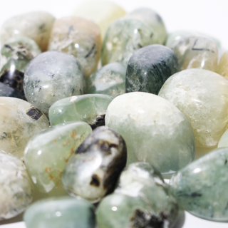 Prehnite Tumbled Stone 'B' (India) - 1lb bag from Stonebridge Imports