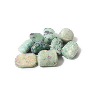 Ruby in Fuchsite Tumbled Stones Large from Stonebridge Imports