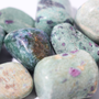 Ruby in Fuchsite Tumbled Stones from Stonebridge Imports