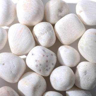 Scolecite Tumbled Stones - India    from Stonebridge Imports