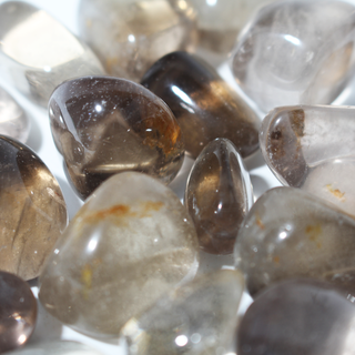 Smoky Quartz E Tumbled Stones - India from Stonebridge Imports