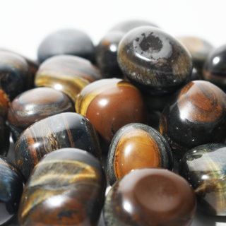 Blue and Gold Tiger Eye Tumbled Stones from Stonebridge Imports