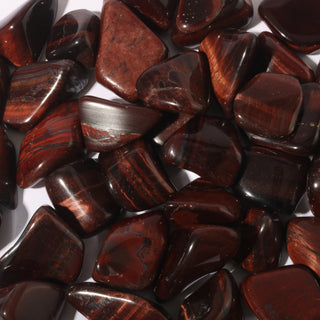 Red Tiger Eye Tumbled Stones - South Africa    from Stonebridge Imports