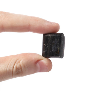 Black Tourmaline Tumbled Stones - India - Polished edges Large   from Stonebridge Imports