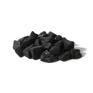 Black Tourmaline Tumbled Stones (Semi Polished) Large   from Stonebridge Imports