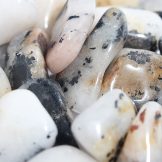 Tourmalinated Quartz Tumbled Stones from Stonebridge Imports