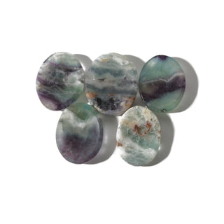 Fluorite Purple & Green Worry Stone - Pack of 5    from Stonebridge Imports