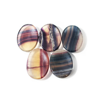 Rainbow Fluorite Worry Stone - Pack of 5 from Stonebridge Imports