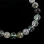 Phantom Quartz Green Round Bracelet - 8mm    from Stonebridge Imports