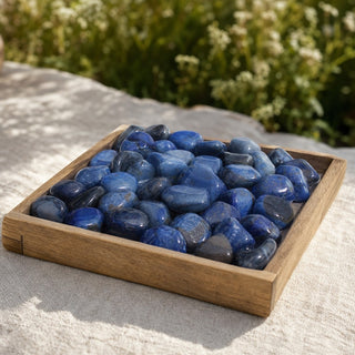 Agate Blue Tumbled Stones (Enhanced) from Stonebridge Imports