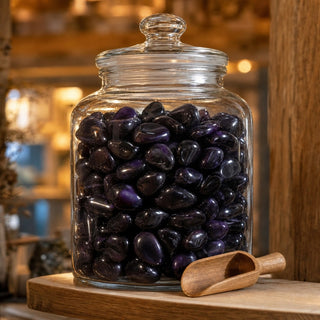 Agate Purple Tumbled Stones (Enhanced) from Stonebridge Imports