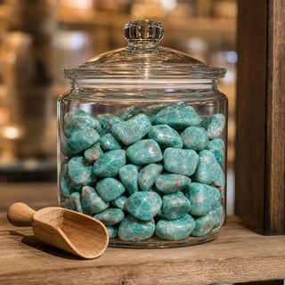 Amazonite A Tumbled Stones - Brazil from Stonebridge Imports