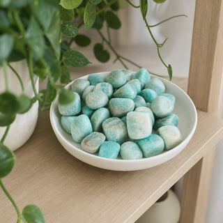 Amazonite A Tumbled Stones - India from Stonebridge Imports