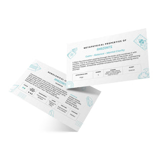 Stone Meaning Cards - Amazonite - 10 Pack from Stonebridge Imports
