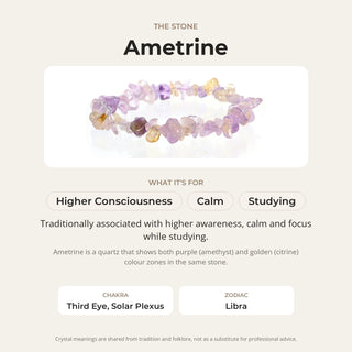Ametrine Chip Bracelet from Stonebridge Imports