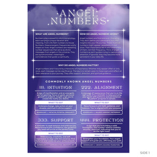 QuickStudy Guide 2.0 - Angel Numbers (Hardcopy 5-pack) from Stonebridge Imports