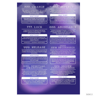 QuickStudy Guide 2.0 - Angel Numbers (Hardcopy 5-pack) from Stonebridge Imports