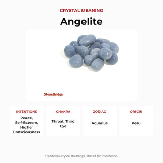 Angelite Tumbled Stones from Stonebridge Imports