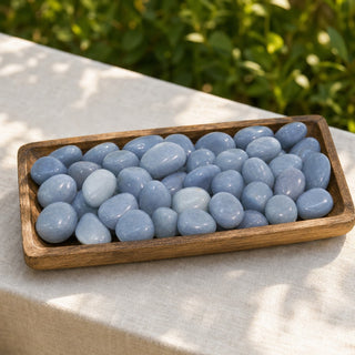 Angelite Tumbled Stones from Stonebridge Imports