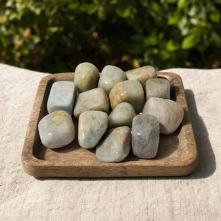 Aquamarine Tumbled Stones - India from Stonebridge Imports