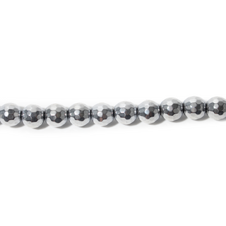 Silver Hematite Bead Strand