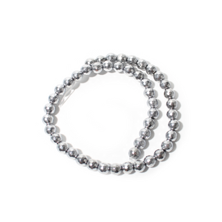 Silver Hematite Bead Strand