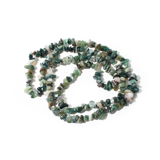 Moss Agate Bead Strand