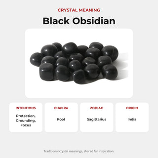 Black Obsidian Tumbled Stones - India from Stonebridge Imports