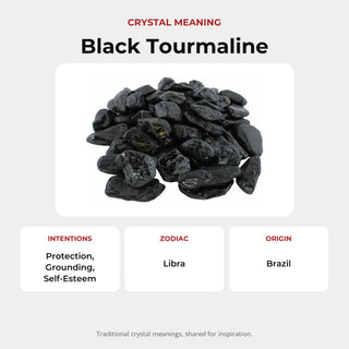 Black Tourmaline A Tumbled Stones from Stonebridge Imports