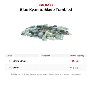 Blue Kyanite Blade Tumbled from Stonebridge Imports