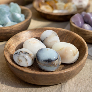 Blue Opal Tumbled Stones from Stonebridge Imports