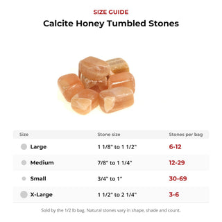 Calcite Honey Tumbled Stones from Stonebridge Imports