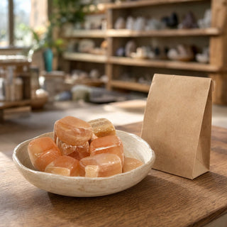 Calcite Honey Tumbled Stones from Stonebridge Imports