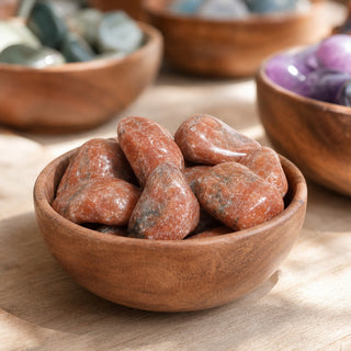 Orange Calcite Tumbled Stones - Brazil from Stonebridge Imports