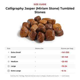 Calligraphy Jasper (Miriam Stone) Tumbled Stones from Stonebridge Imports