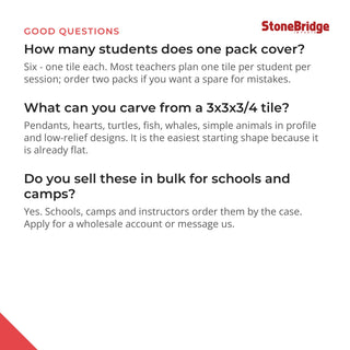 3x3x3/4 Class Pack (6) - questions and answers