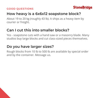 6x6x12 Carving Block - questions and answers